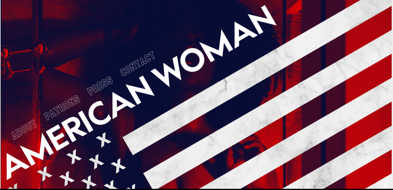 Home page of Sarah Huny Young’s AMERICAN WOMAN screenshot